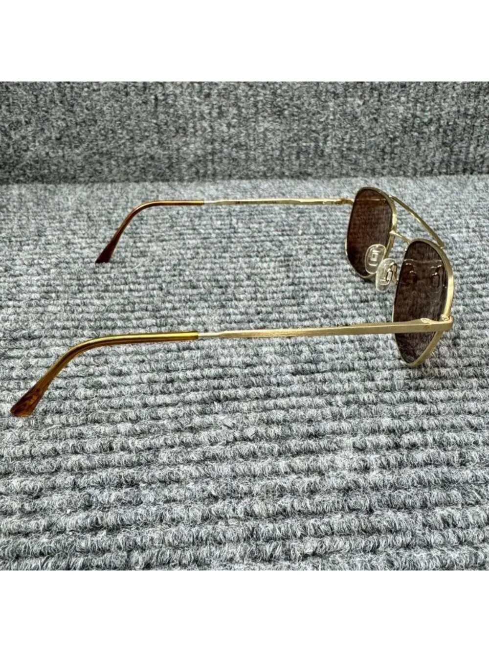 Randolph Eng. RE FGN Gold Aviator Sunglasses FRAMES ONLY 52-20-145 USA Italy VTG